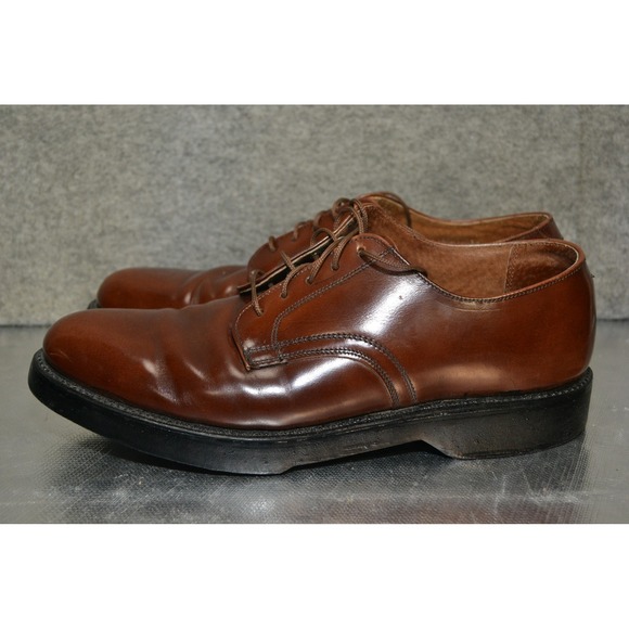 Hanover Shoes Mens 9 AA Brown‎ Leather Derby Oxford Dress Cush-N-Crepe USA main image 7